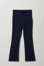 Pantalon à jambe évasée Active avec taille pliée pour fille