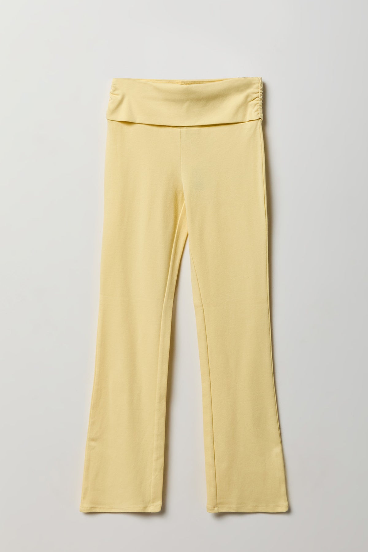 Pantalon à jambe évasée Active avec taille pliée pour fille