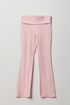 Girls Active Foldover Waist Flare Leg Pant