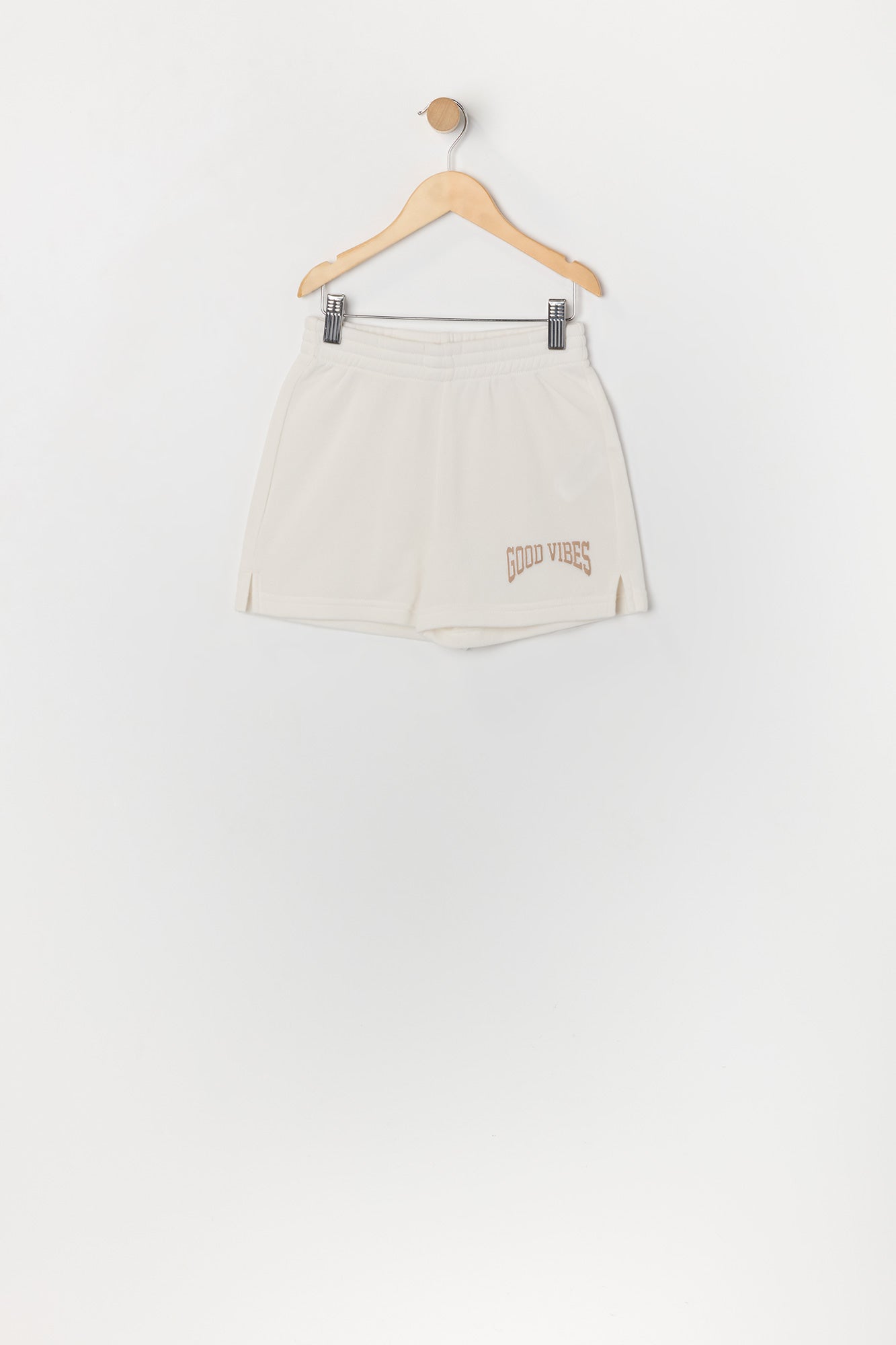 Ensemble avec chandail et short à motif brodé Teddy en sergé pour fille