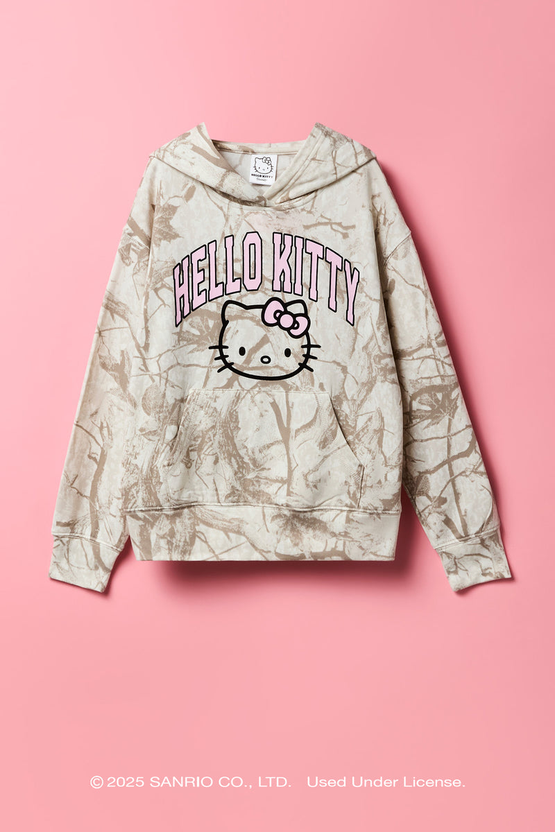 Hello Kitty® Girls Camo Fleece Hoodie