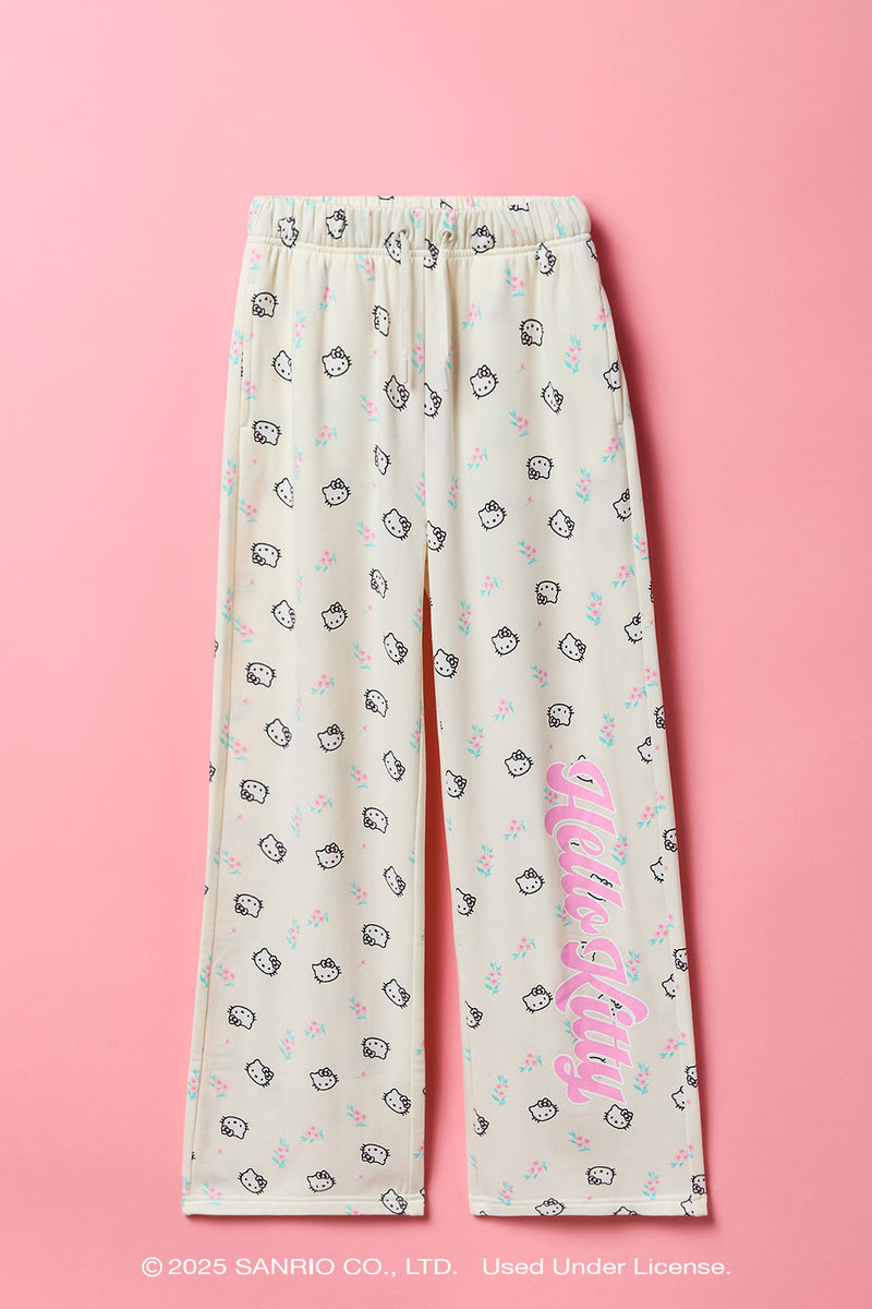 Hello Kitty® Girls Printed Fleece Sweatpant