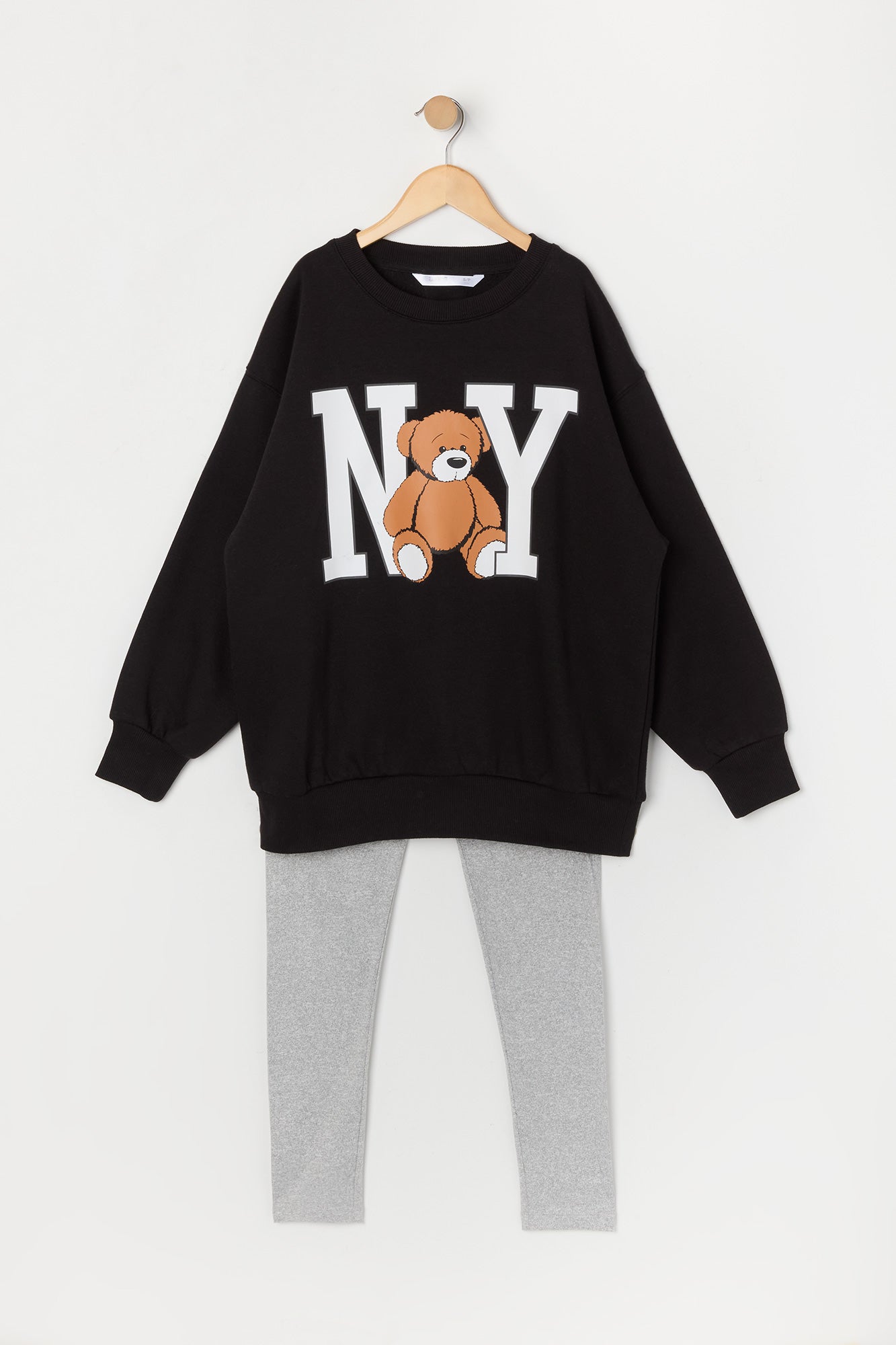 Girls Graphic Sweatshirt and Legging 2 Piece Set