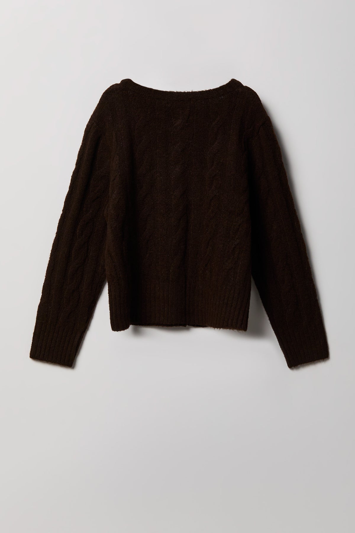 Vue alternative 2. Cardigan boutonné en tricot torsadé pelucheux pour fille