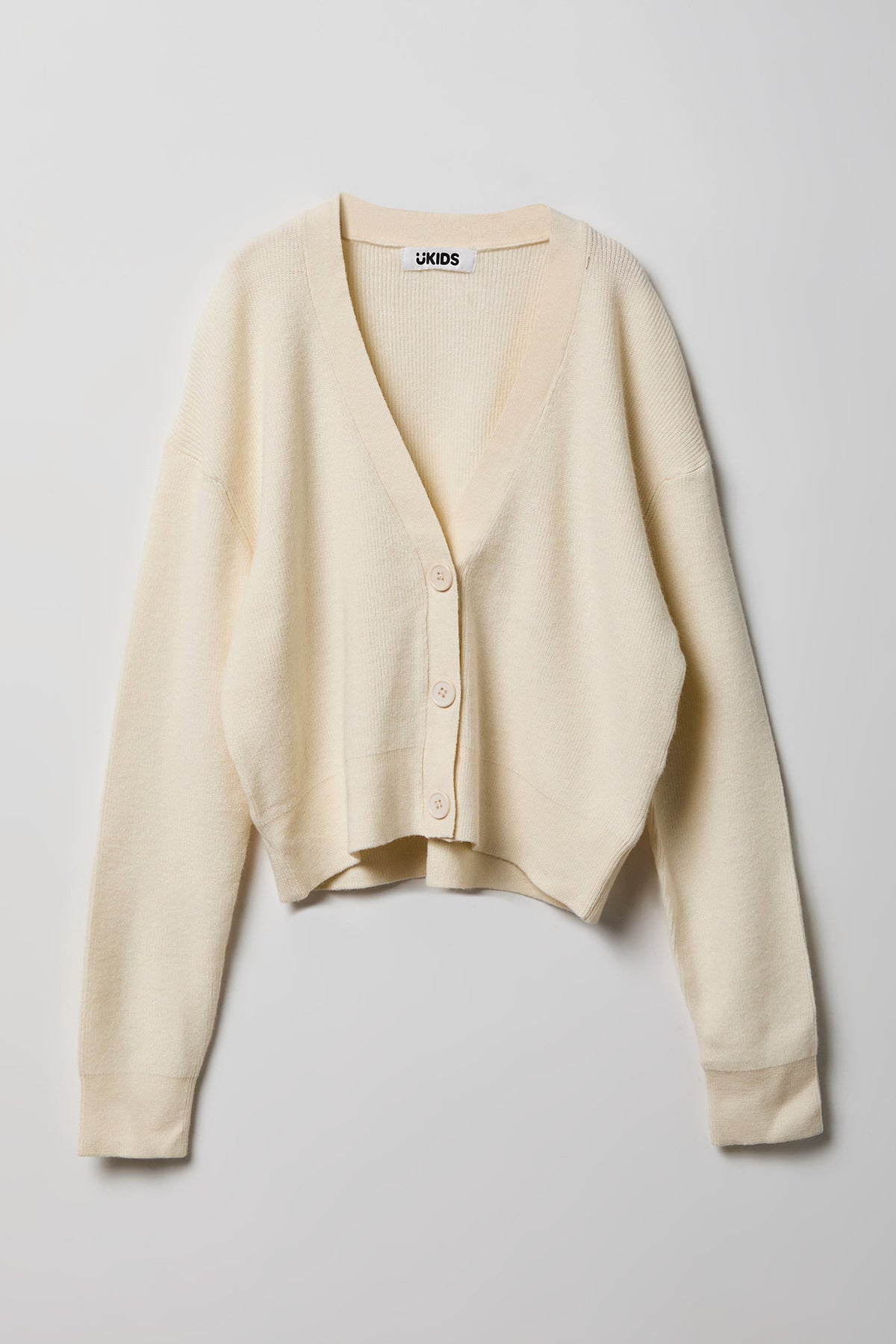 Cardigan boutonné à encolure en V pour fille