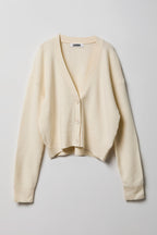 Cardigan boutonné à encolure en V pour fille