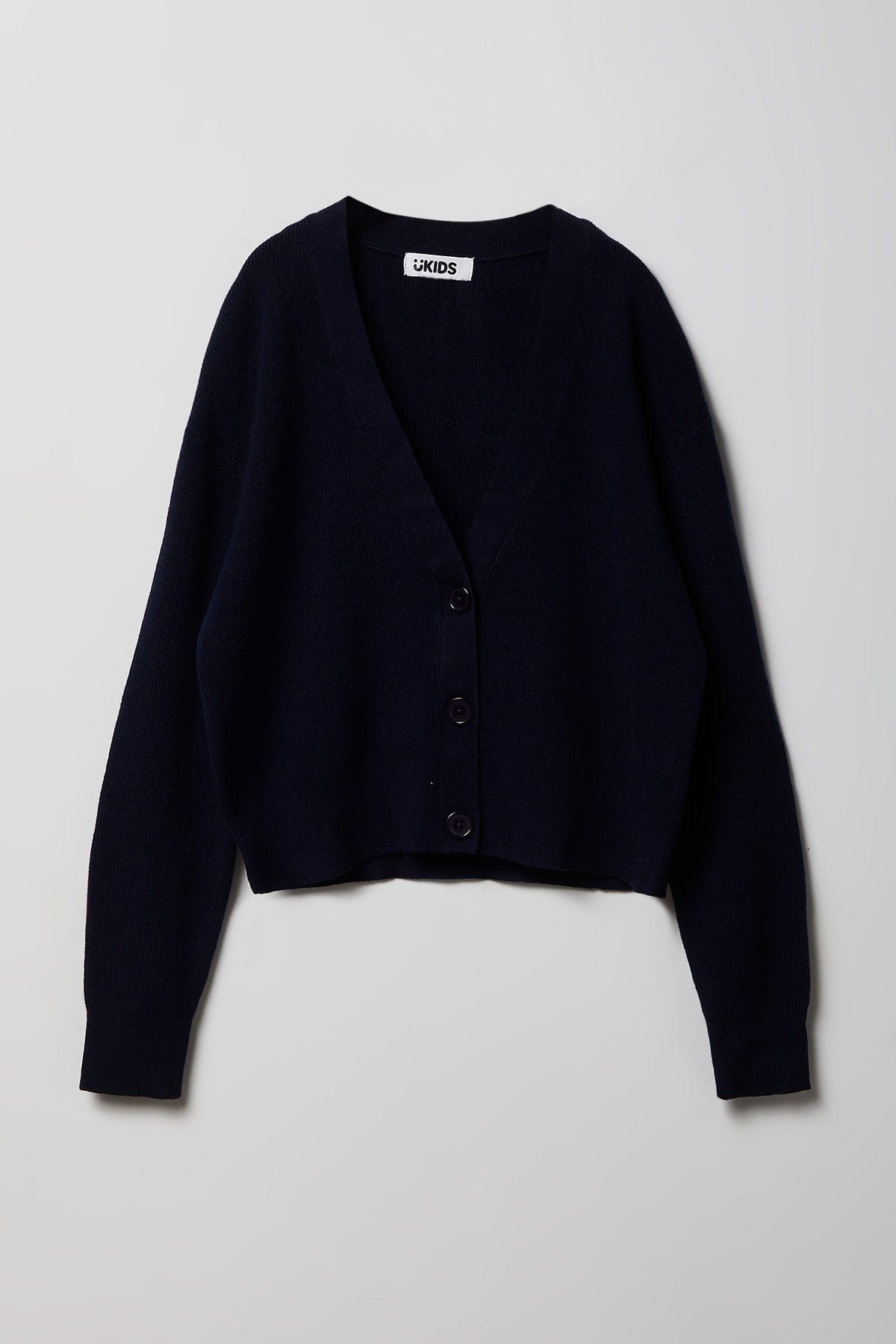 Cardigan boutonné à encolure en V pour fille