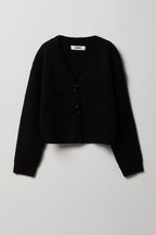 Girls Button-Up Knit Cardigan