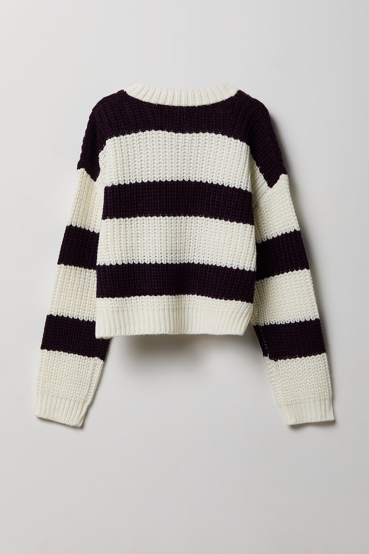 Alt View 2. Girls Button-Up Knit Cardigan - Ivory