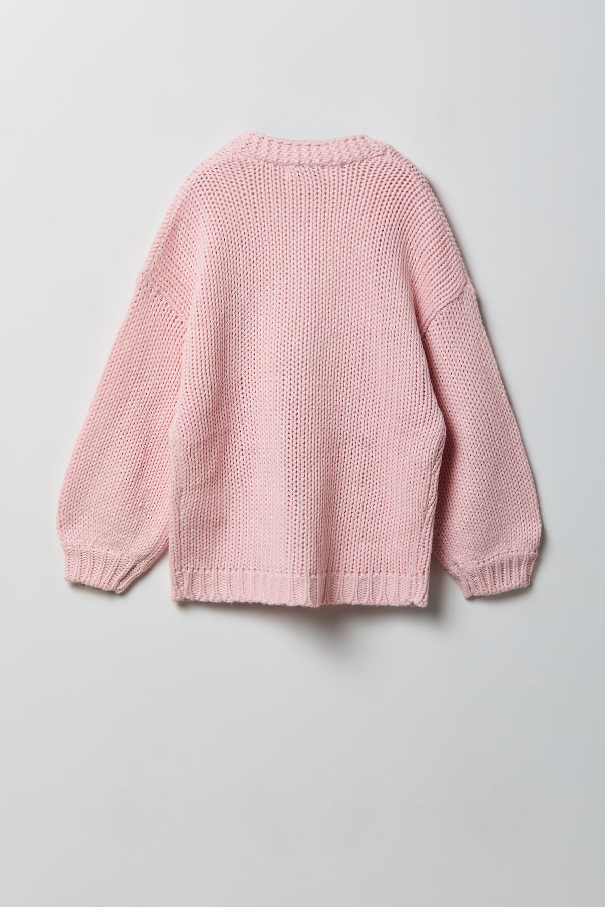 Vue alternative 2. Cardigan en tricot ajouré 3D pour fille