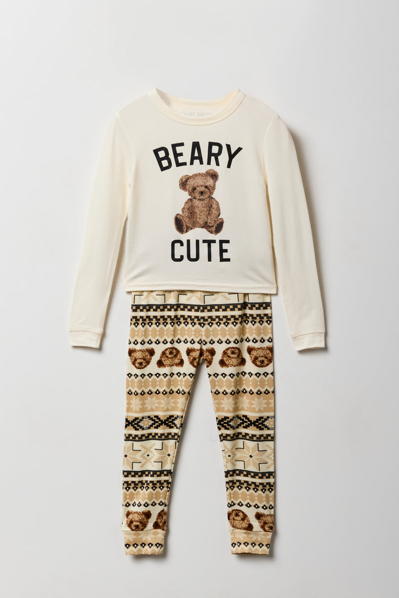 Ensemble deux-pièces Pyjamas de famille à imprimé Bear Hugs pour tout-petit