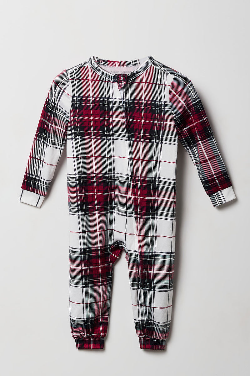 Combinaison Pyjamas de famille à carreaux pour bébé
