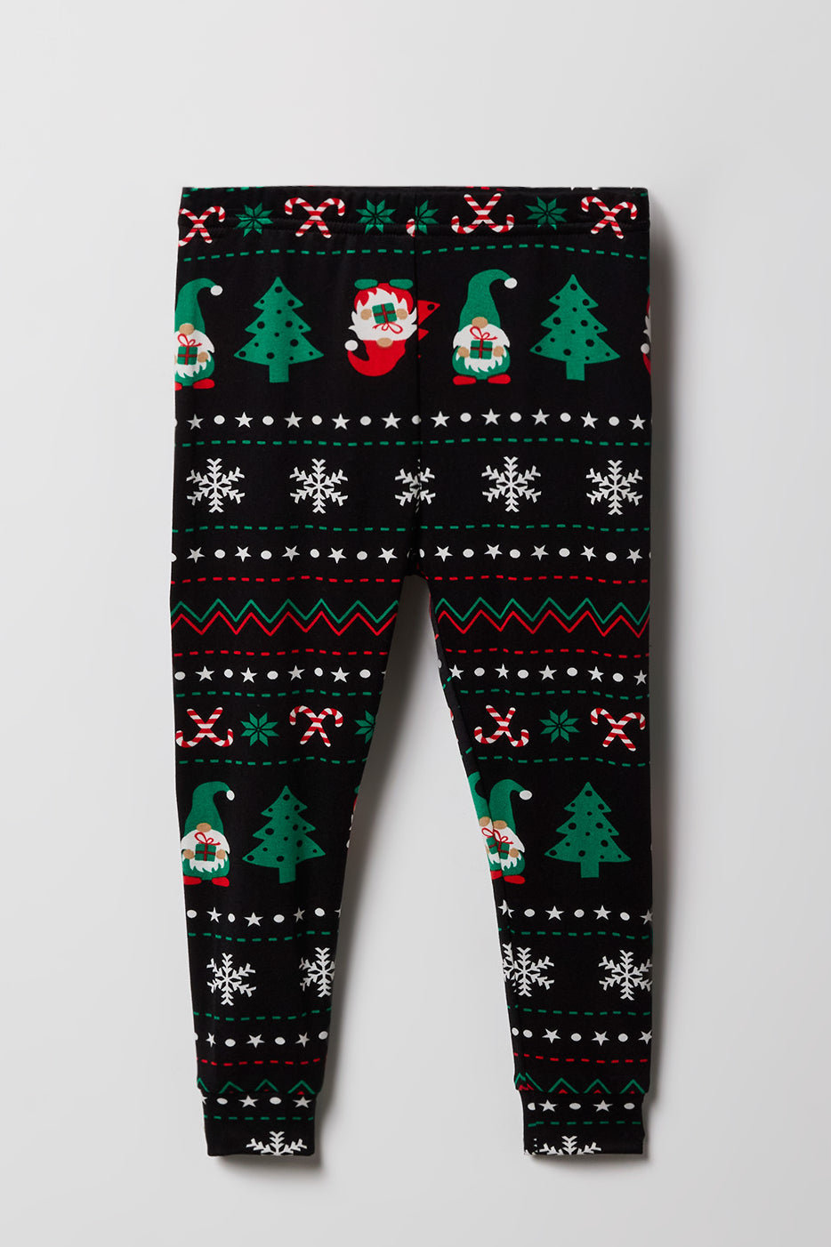 Women’s Gnome Christmas Pajama Set – Long Sleeve – Red Knit – Size M – Wondershop