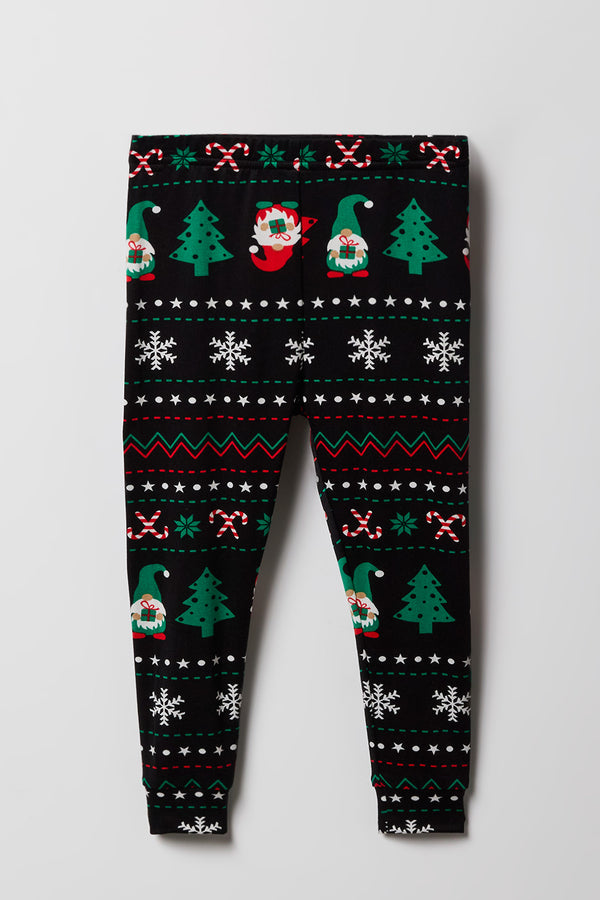 Women’s Gnome Christmas Pajama Set – Long Sleeve – Red Knit – Size M – Wondershop