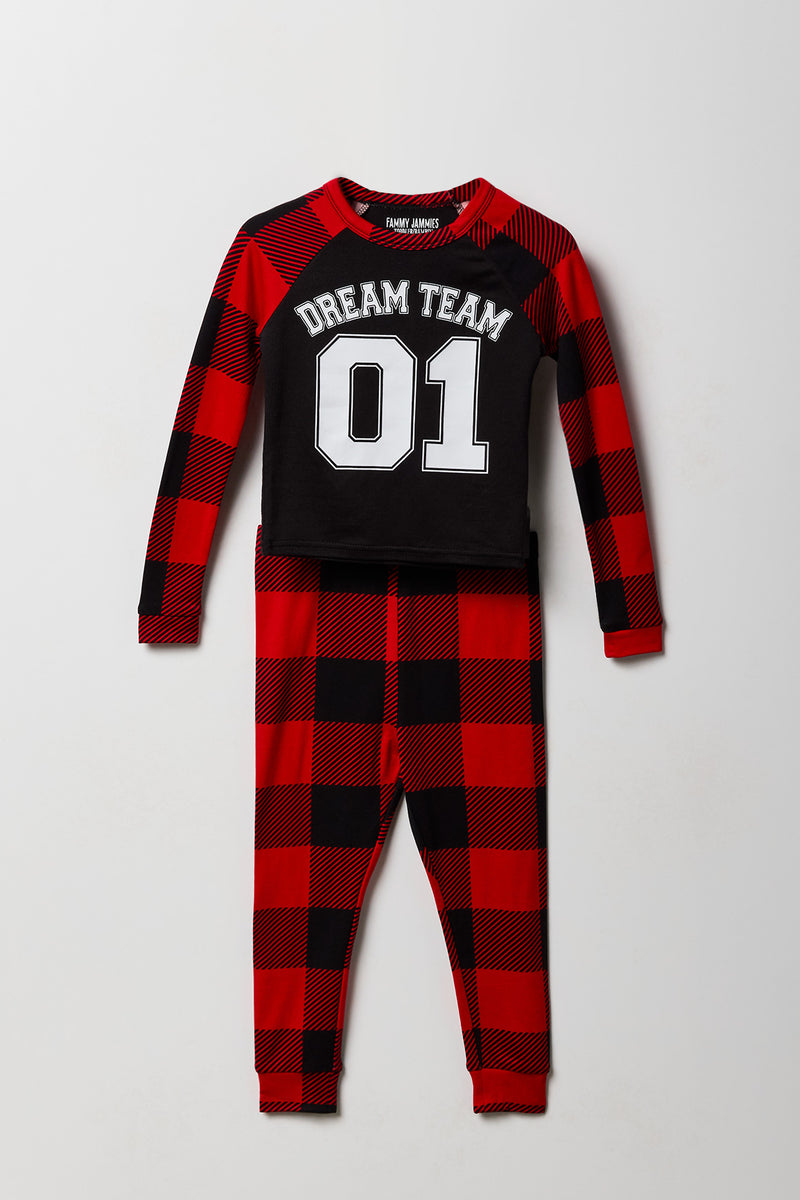 Ensemble deux-pièces Pyjamas de famille à imprimé Dream Team pour tout-petit