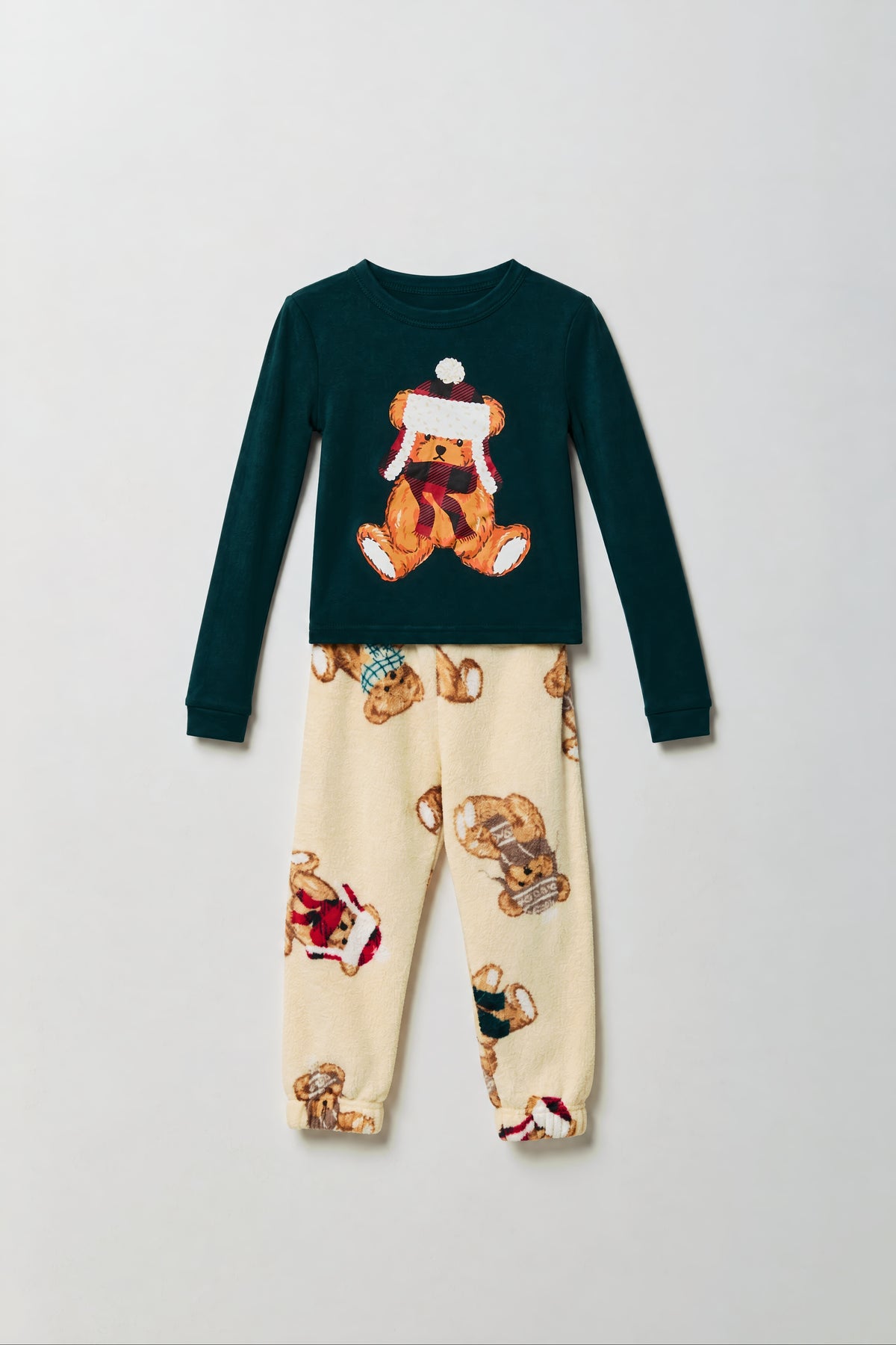 Toddler Cub Club Fammy Jammies Set - Tan