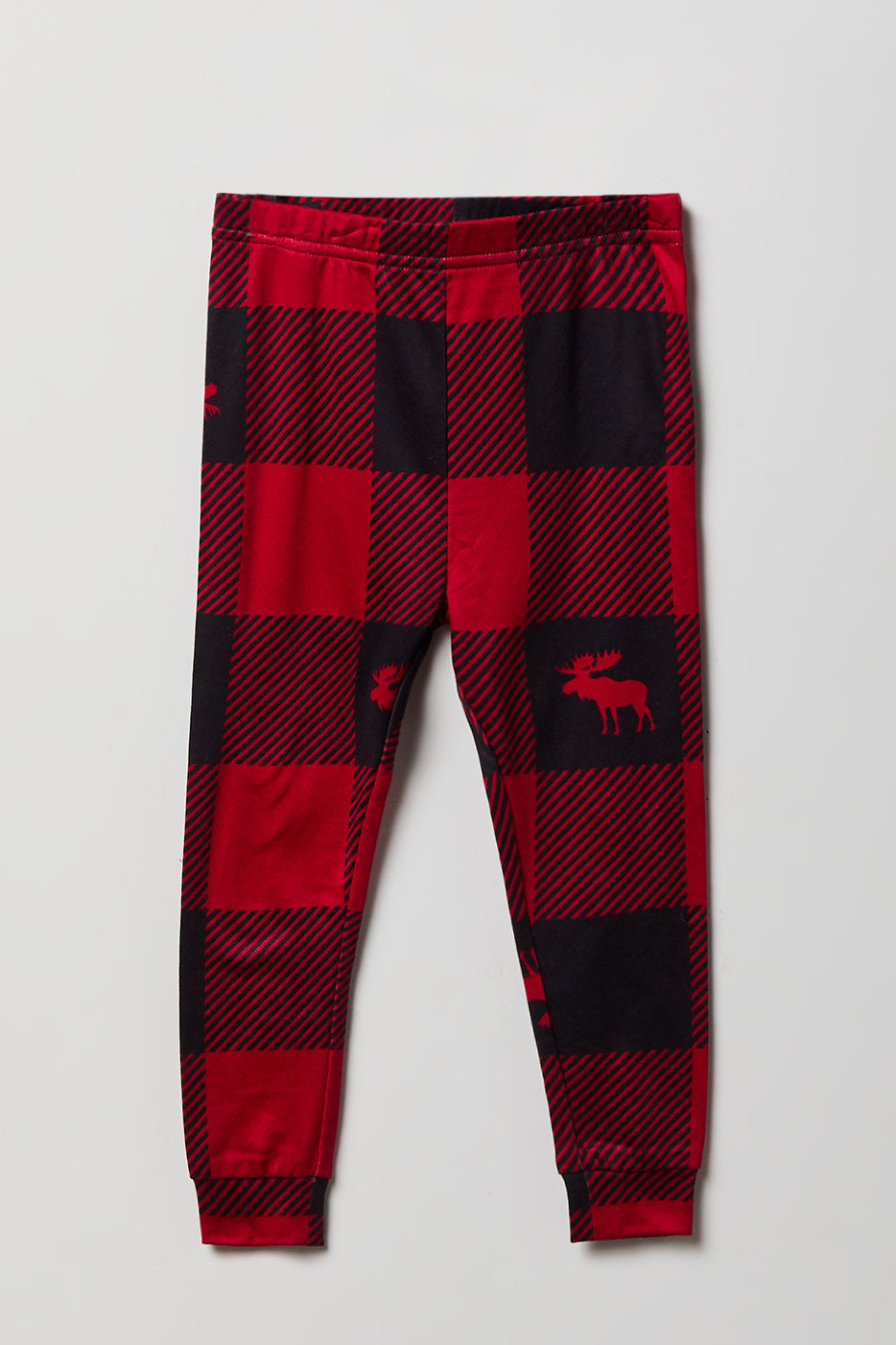 Alt View 4. Toddler Fammy Jammies Moosing Around Pajama Set - Red