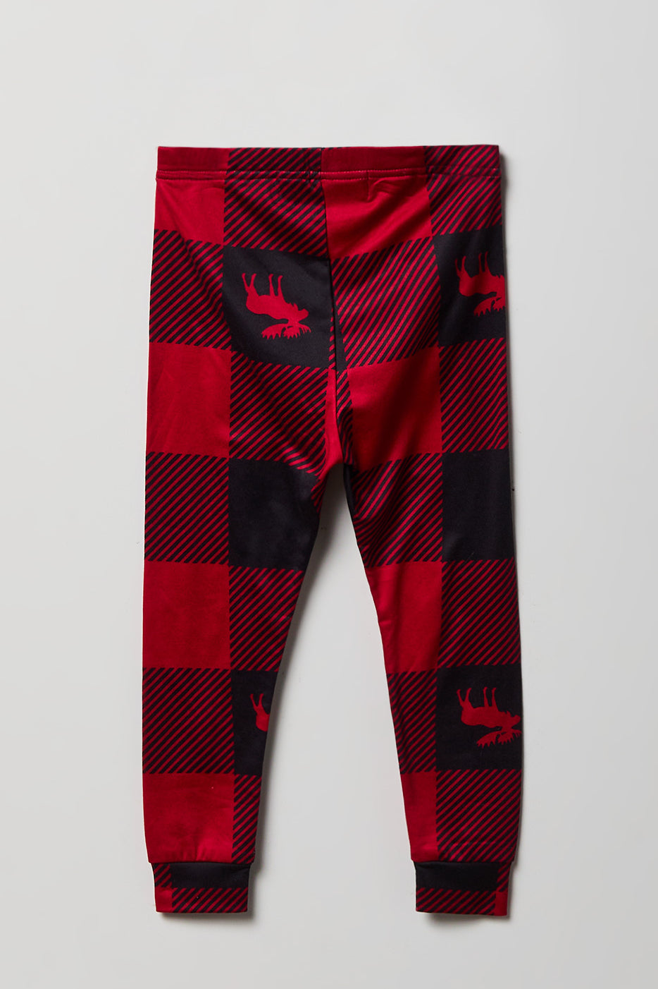 Alt View 5. Toddler Fammy Jammies Moosing Around Pajama Set - Red