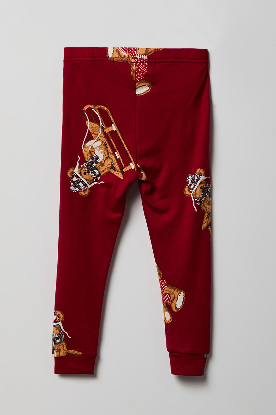 Alt View 5. Toddler Beary Christmas Fammy Jammies Set - Red
