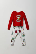 Ensemble pyjama Pyjamas de famille Peanuts Snoopy Merry & Bright pour tout-petit