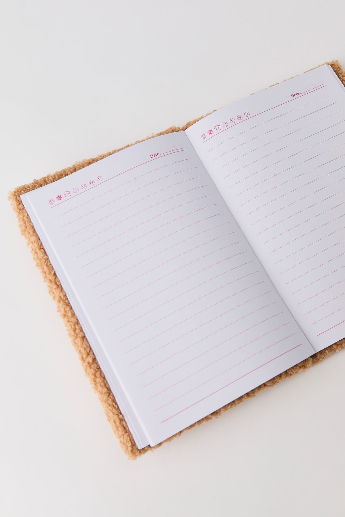 Alt View 2. Kids Plush Notebook - Tan