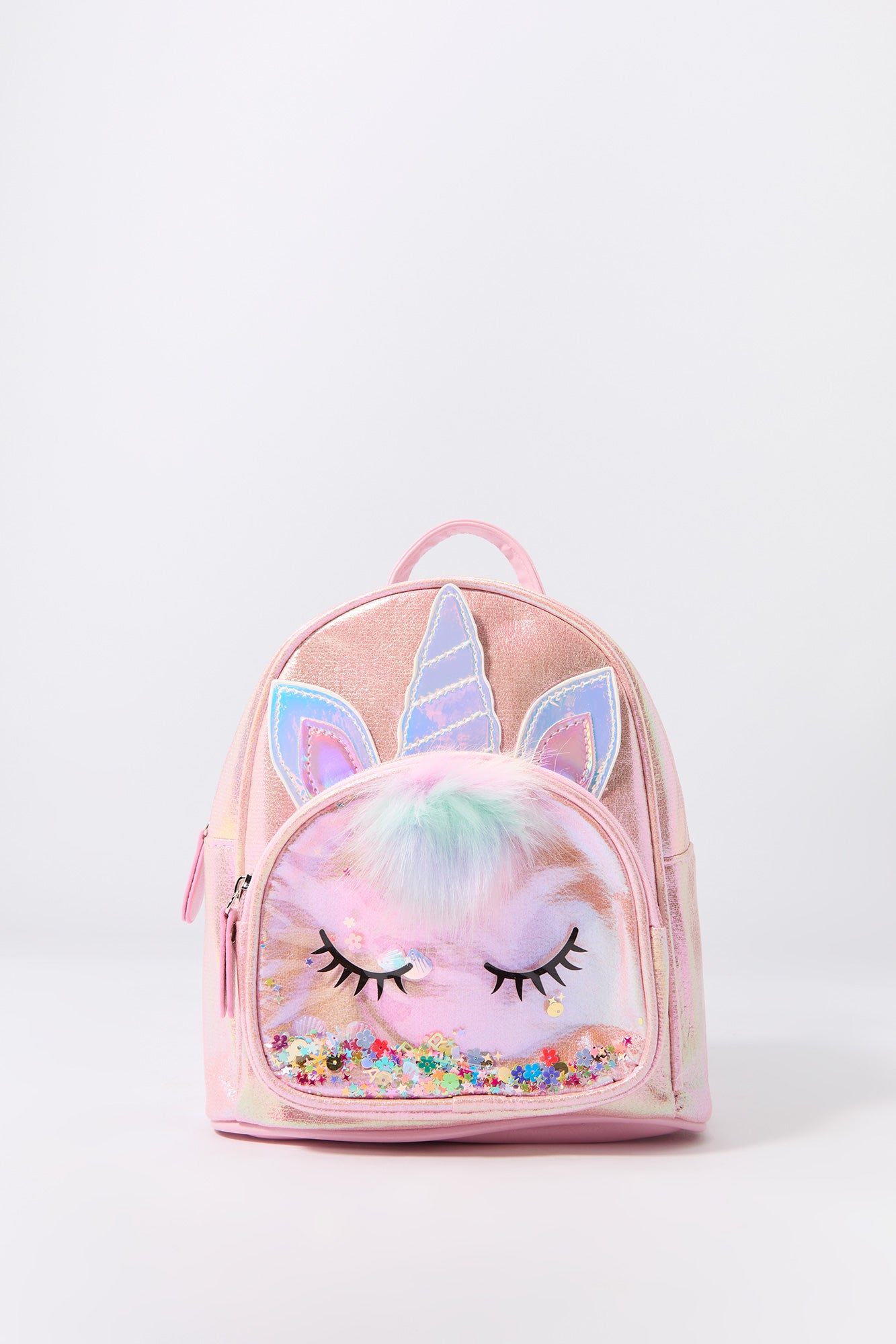 Girls Metallic Confetti Critter Backpack