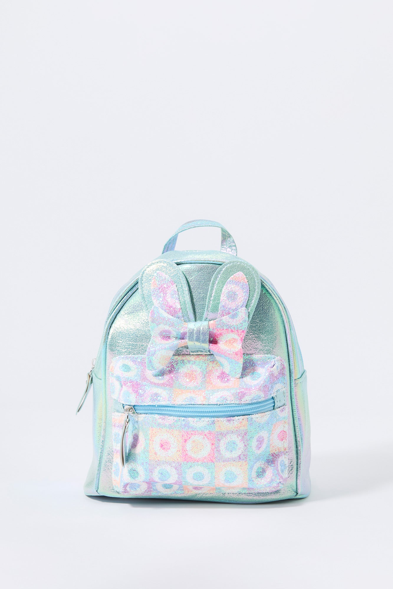 Girls 3D Bunny Iridescent Mini Backpack