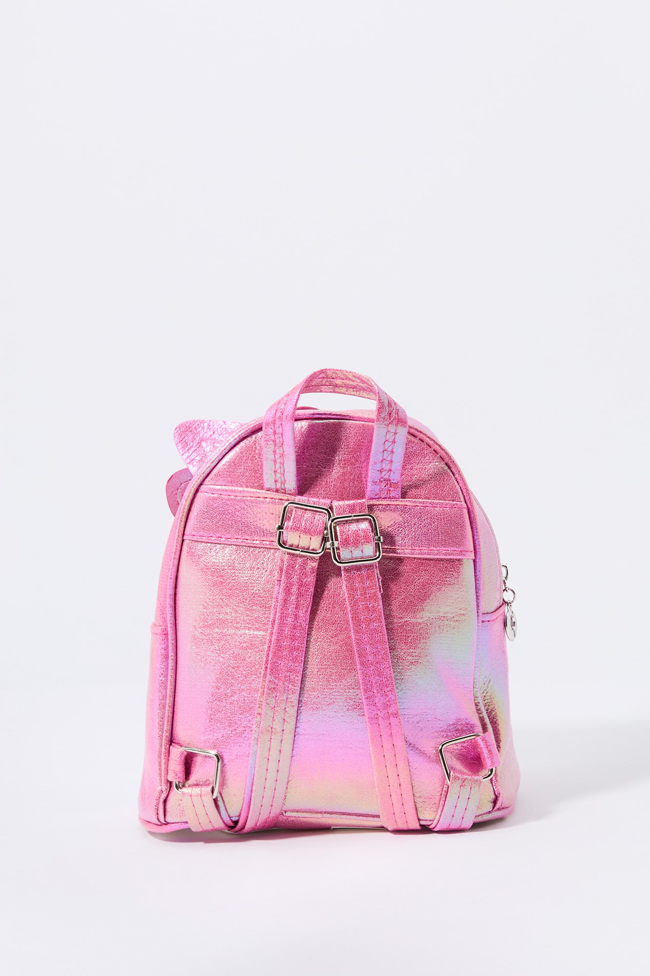 Girls 3D Kitty Iridescent Mini Backpack