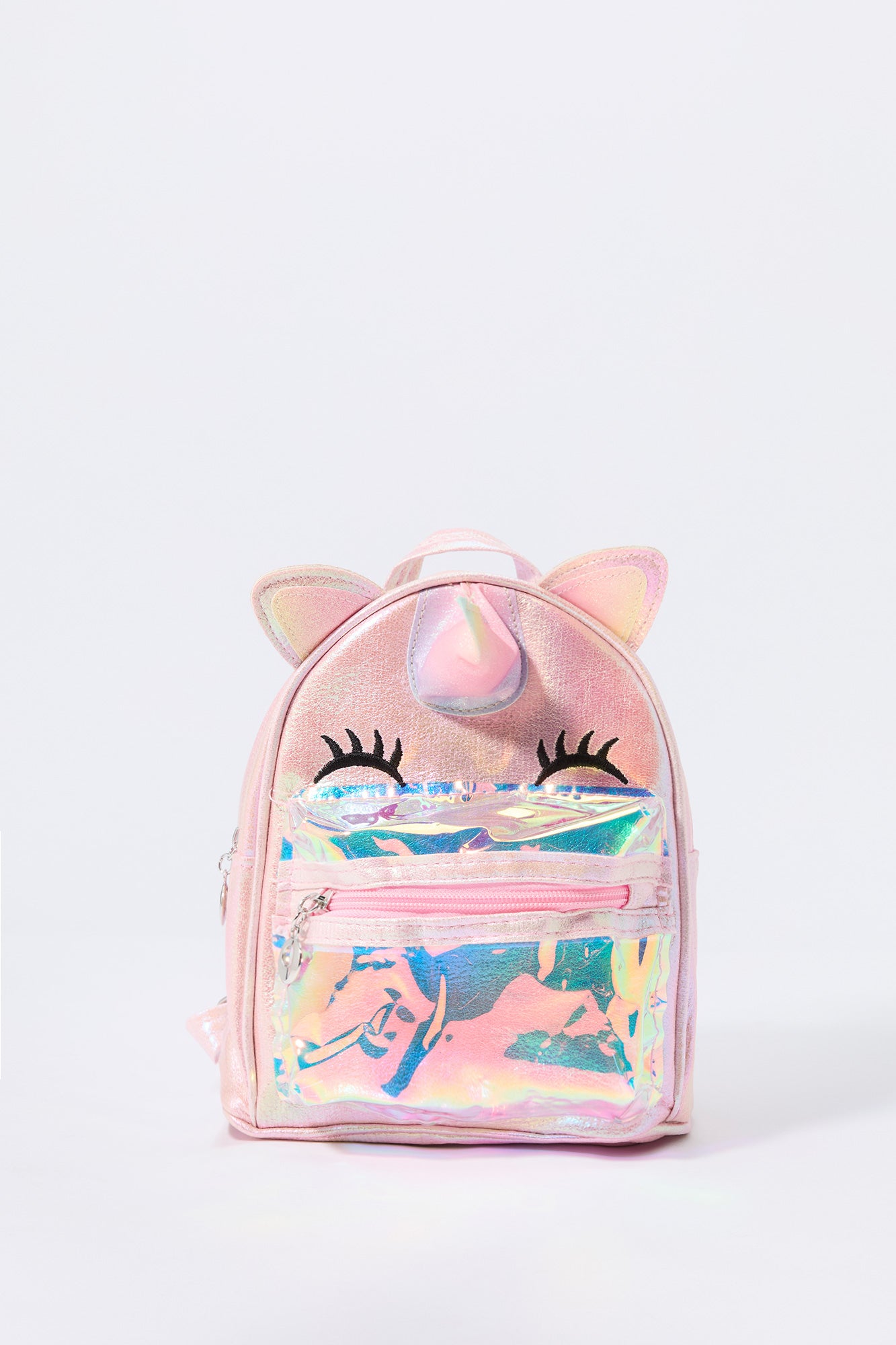 Girls 3D Unicorn Iridescent Mini Backpack