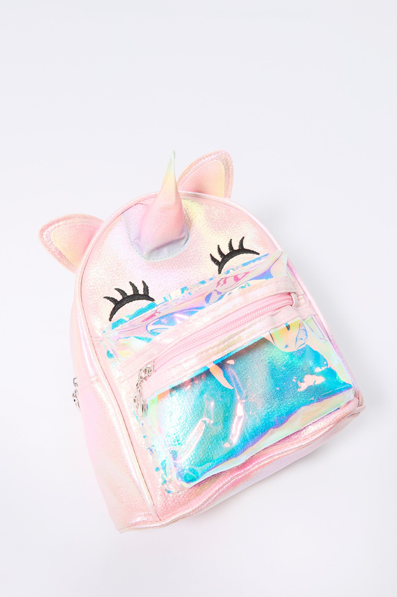 Girls 3D Unicorn Iridescent Mini Backpack