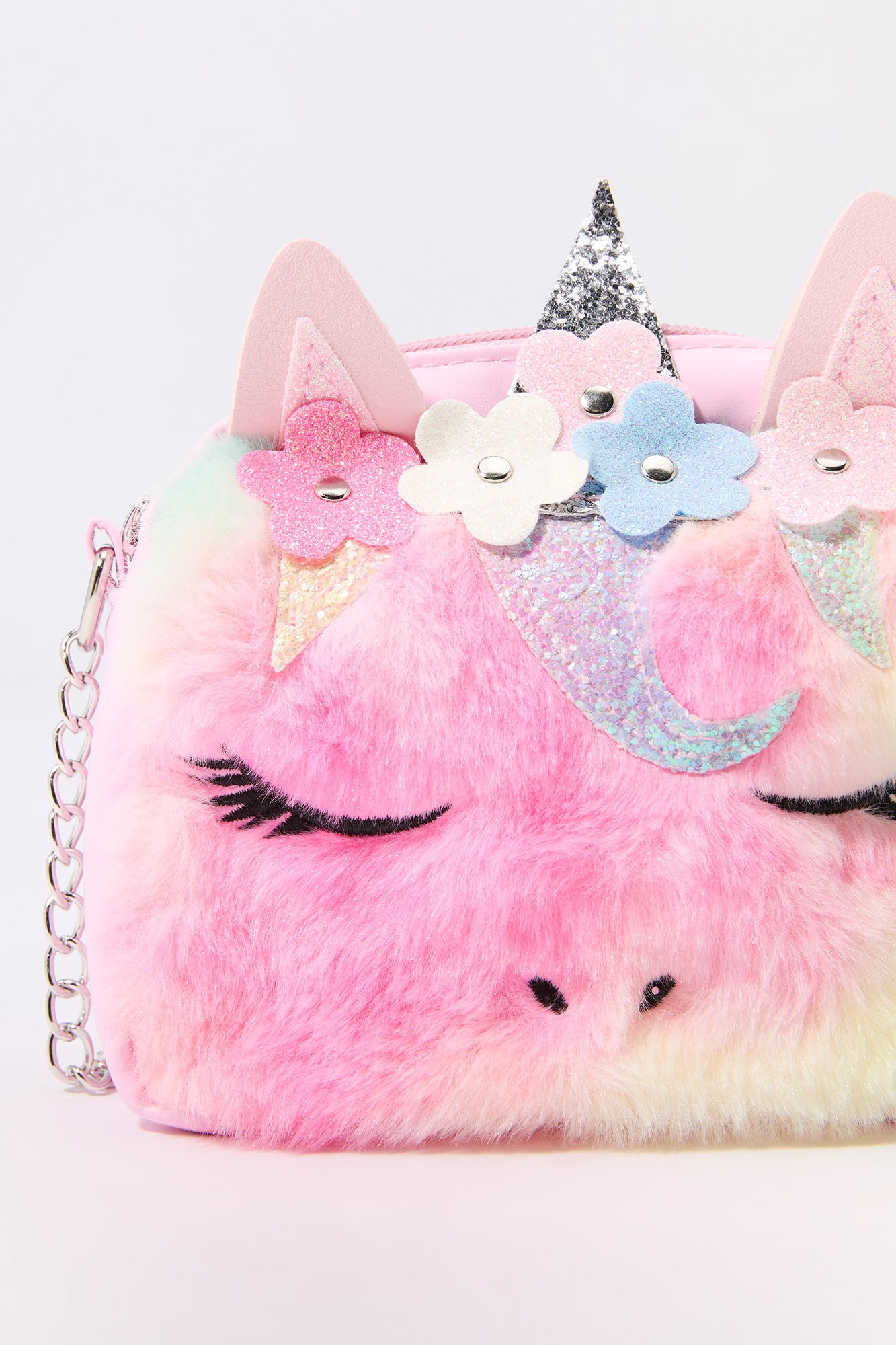 Sac à main Licorne en similifourrure pour fille