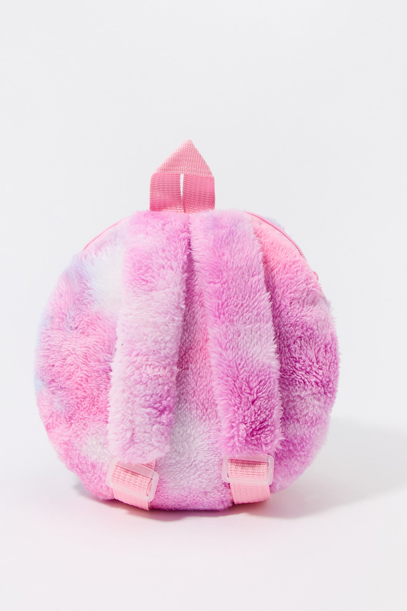 Girls Faux Fur Happy Face Mini Backpack