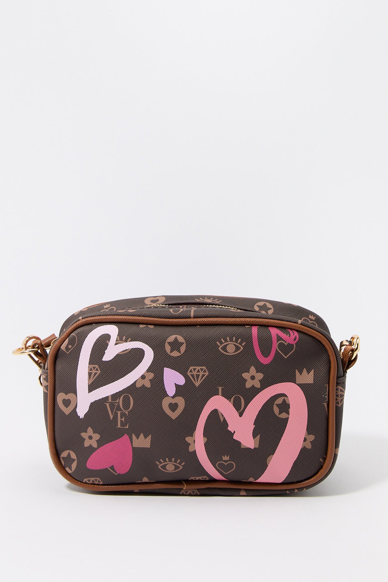 Girls Status Print Crossbody Bag