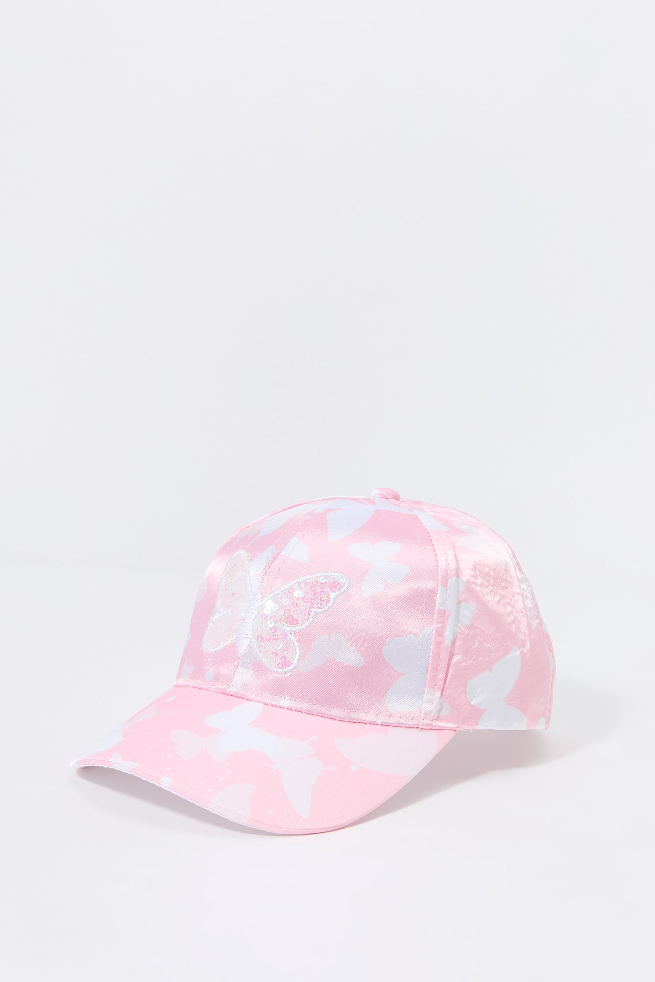 Casquette de baseball à imprimé Papillon avec paillettes pour fille