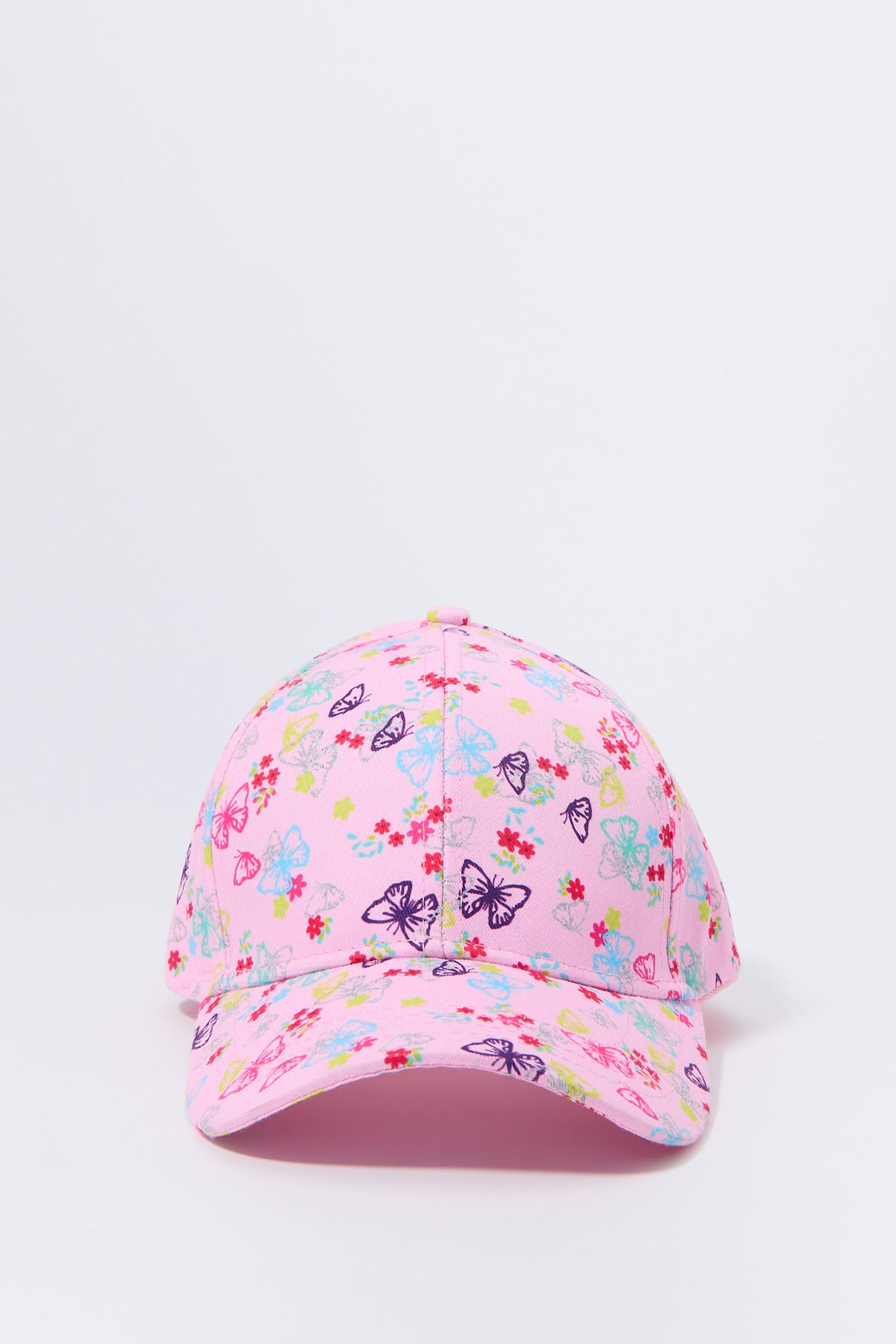 Girls Butterfly Print Baseball Hat