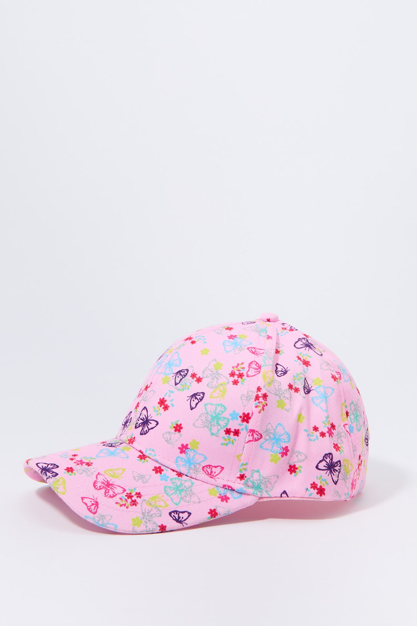 Girls Butterfly Print Baseball Hat