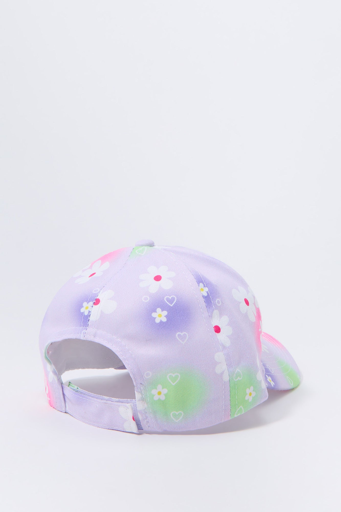 Girls Flower Print Baseball Hat