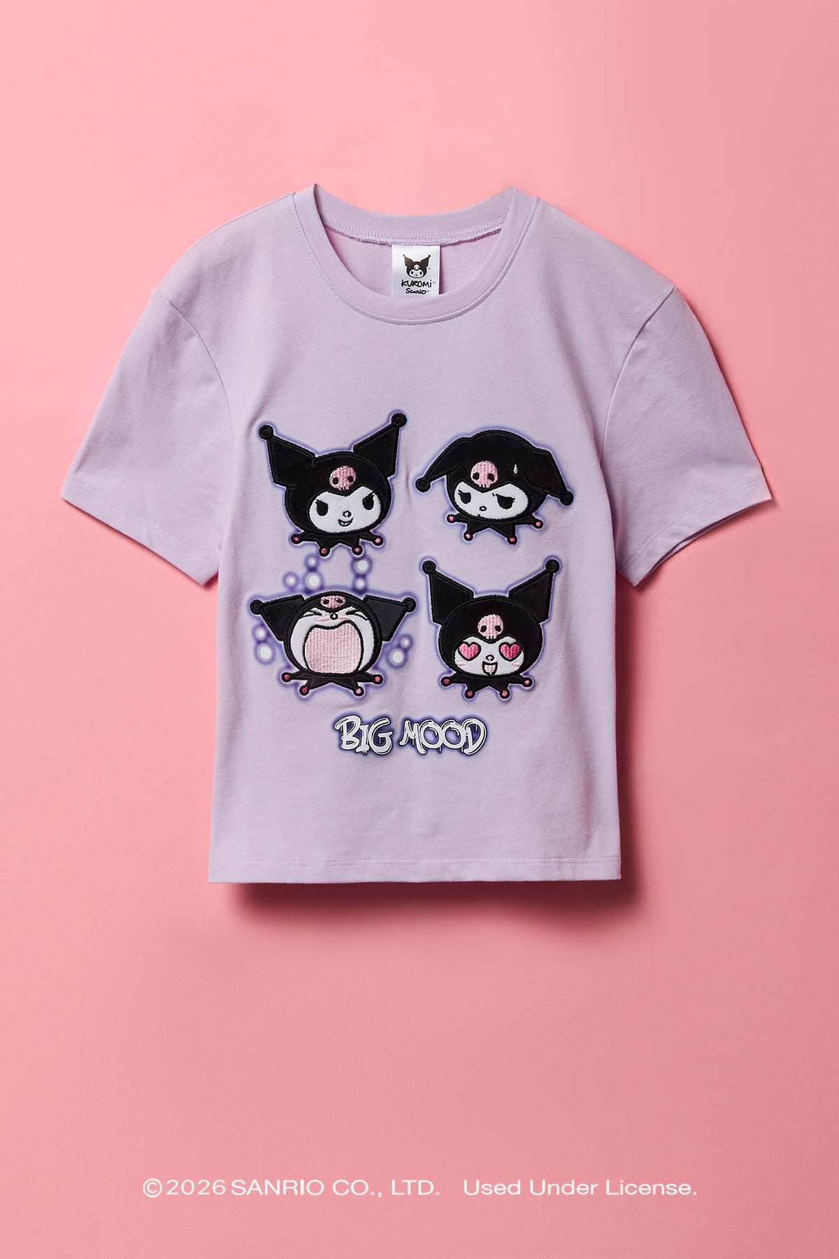 T-shirt avec motif brodé Kuromi™ pour fille