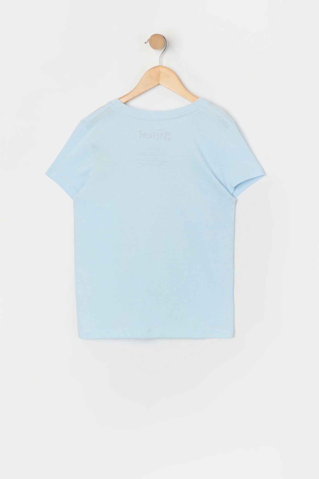 T-shirt bleu à imprimé Stitch pour fille