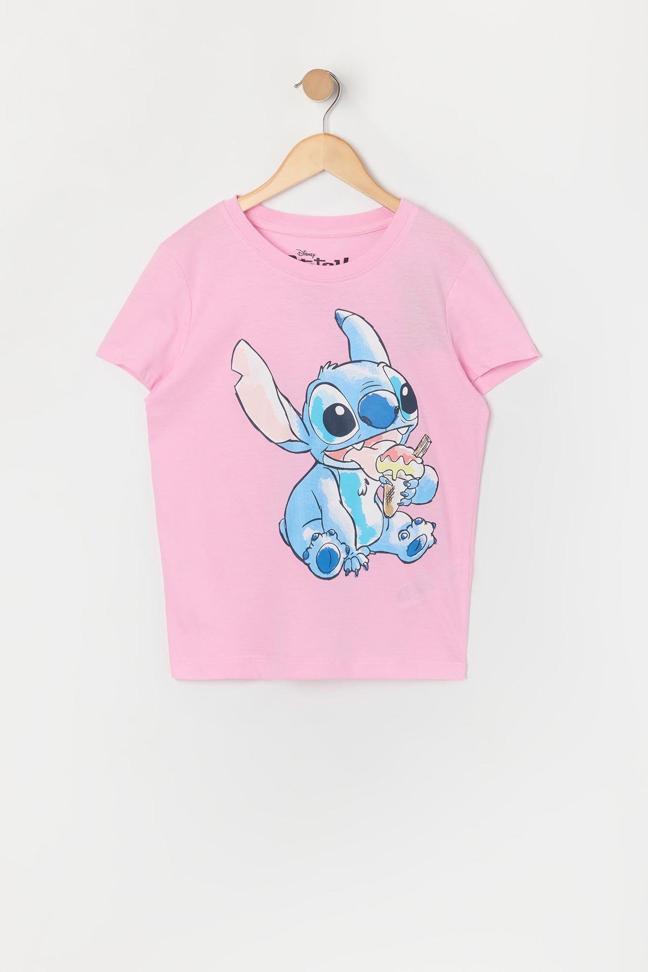 Girls Stitch Ice Cream Graphic T-Shirt