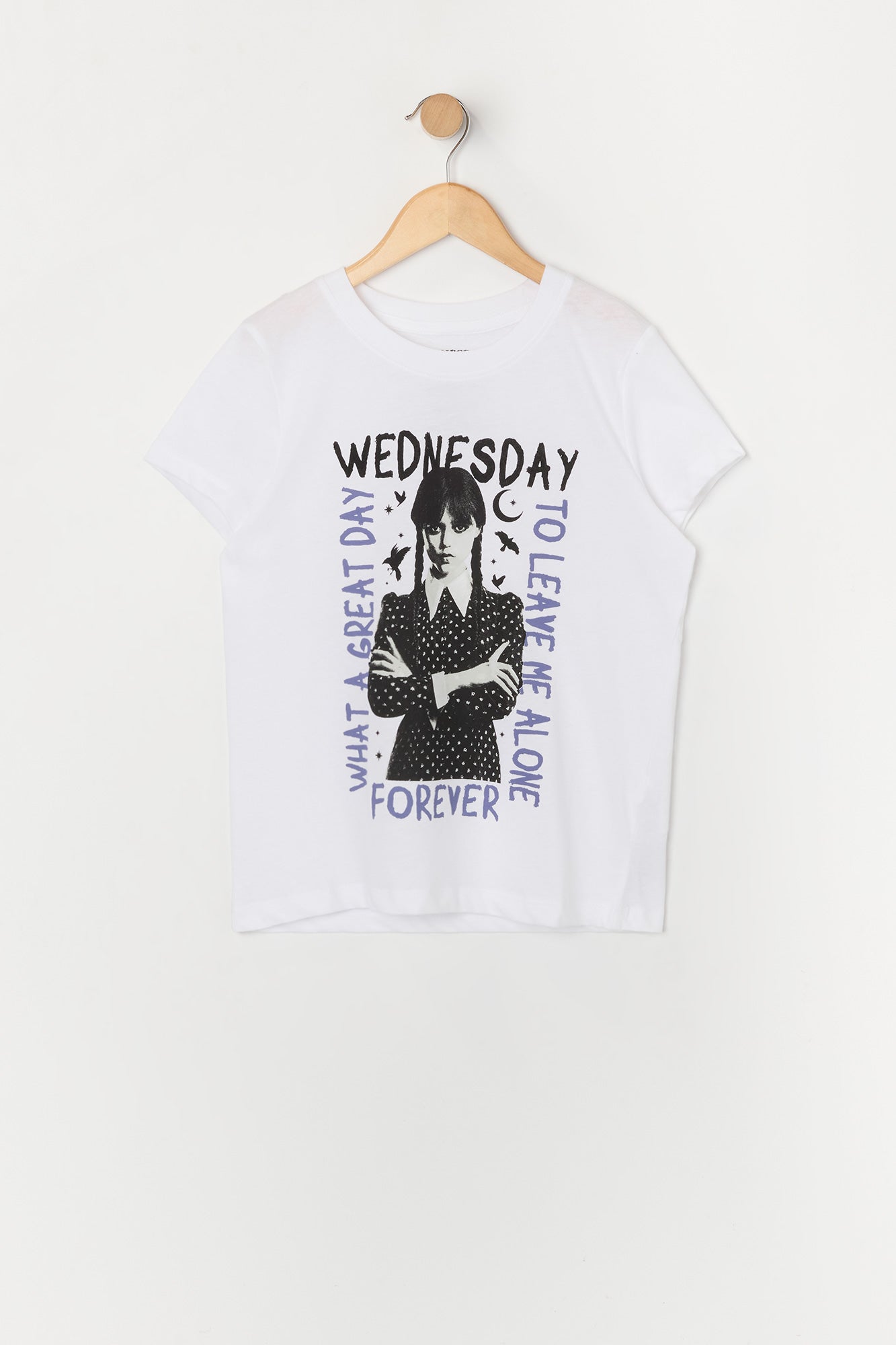 Girls Wednesday Addams Graphic T-Shirt