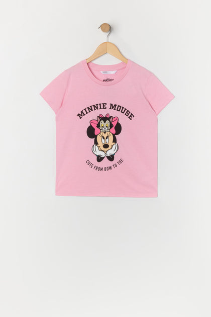 T-shirt à imprimé Minnie Mouse Bow to Toe pour fille