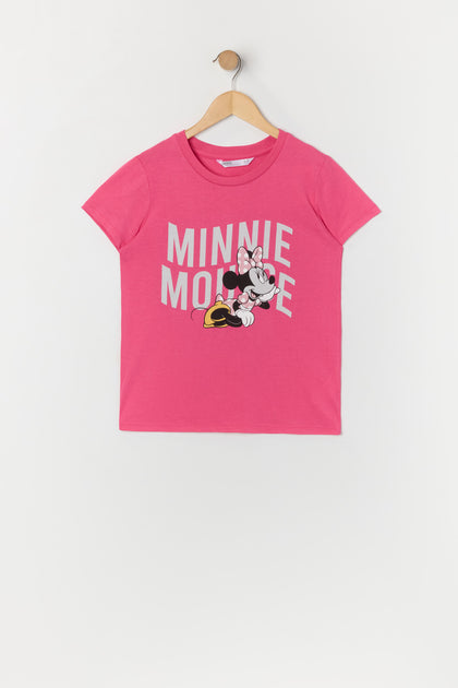 T-shirt à imprimé Minnie Mouse pour fille