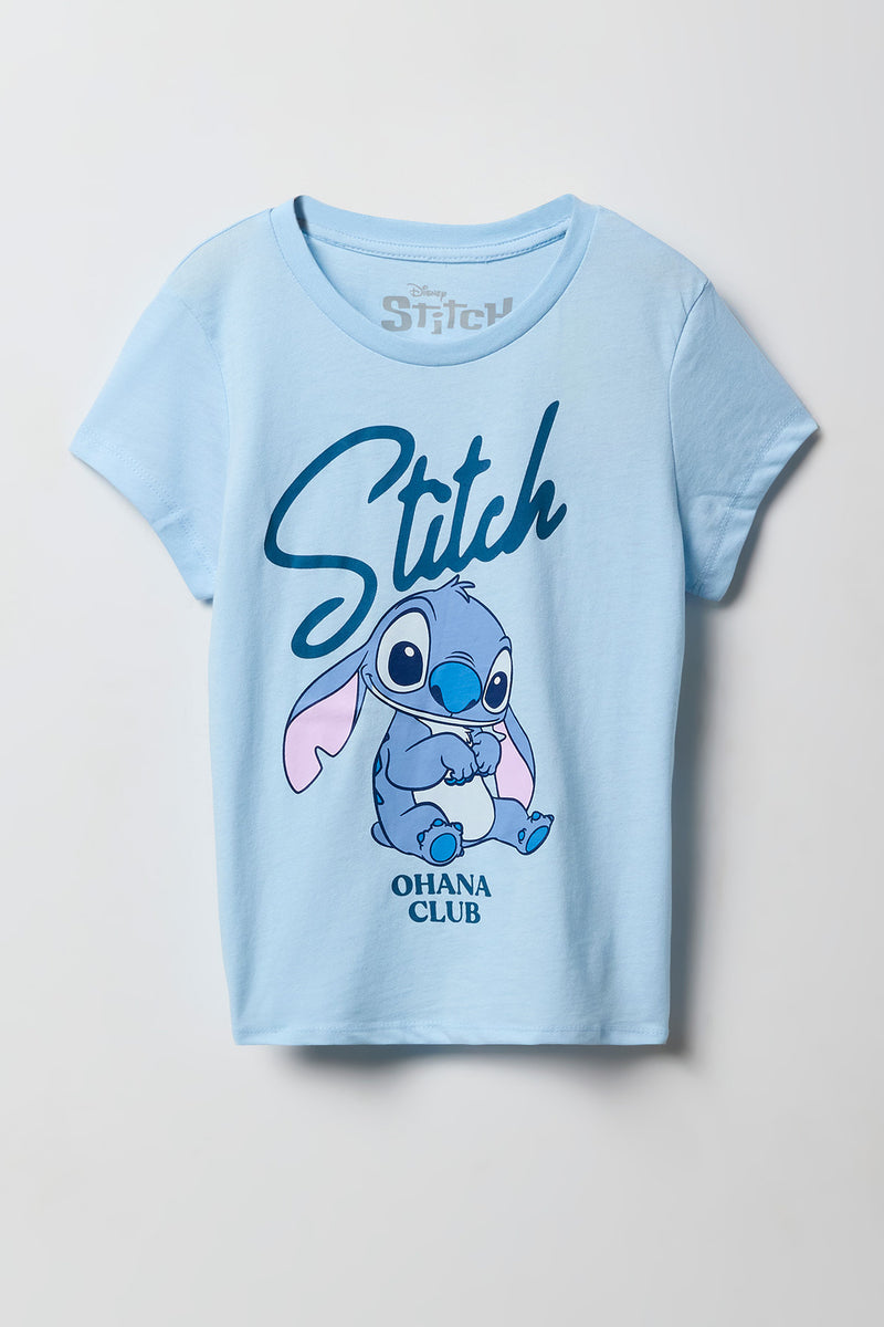 T-shirt à imprimé Stitch pour fille