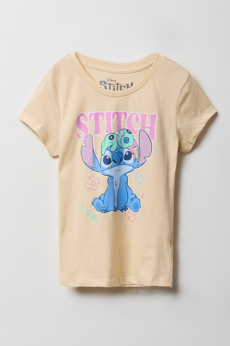 T-shirt à imprimé Stitch pour fille