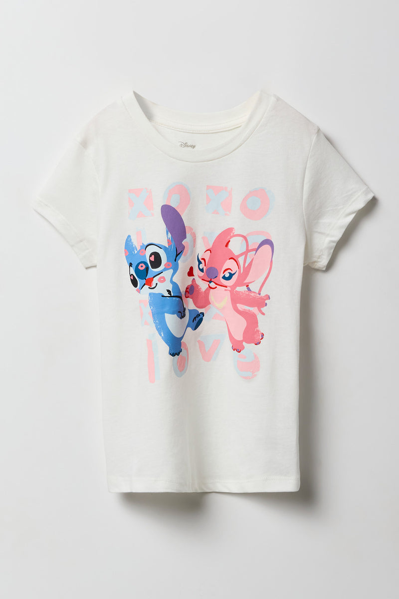 T-shirt à imprimé Stitch & Angel pour fille
