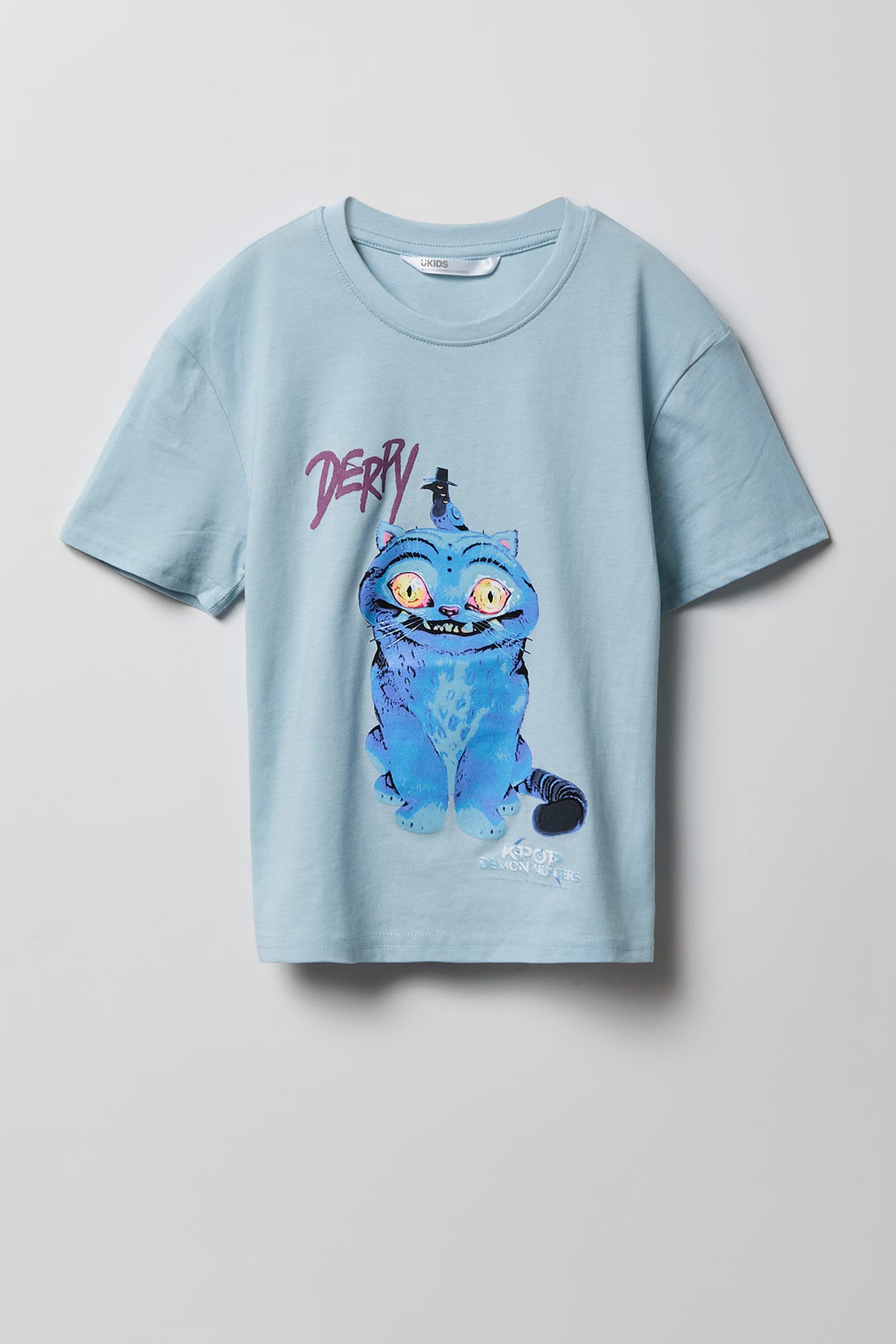 T-shirt en coton lourd de luxe à imprimé KPop Demon Hunters pour fille