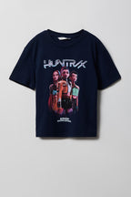T-shirt en coton lourd de luxe à imprimé KPop Demon Hunters pour fille