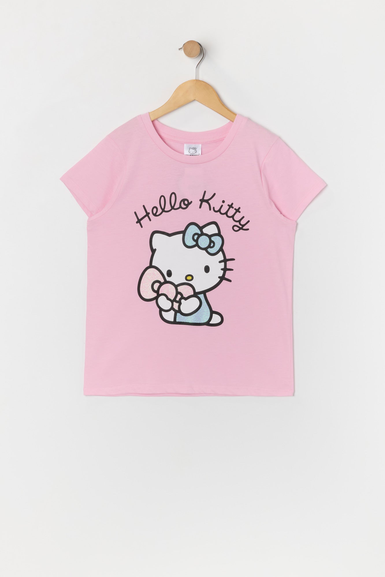 Girls Pink Hello Kitty Graphic T-Shirt