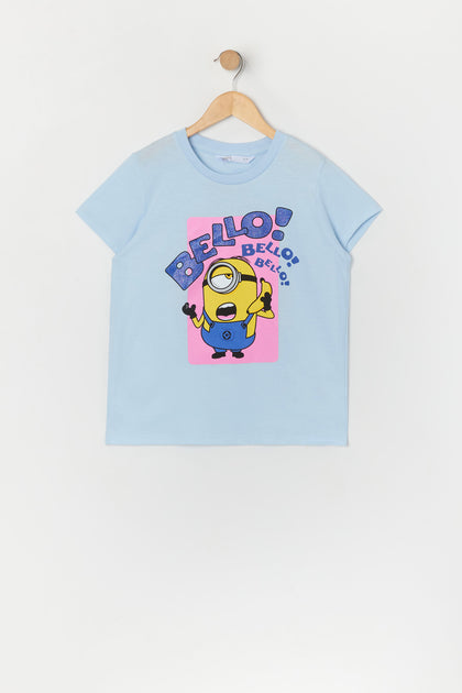 T-shirt à imprimé Minion pour fille